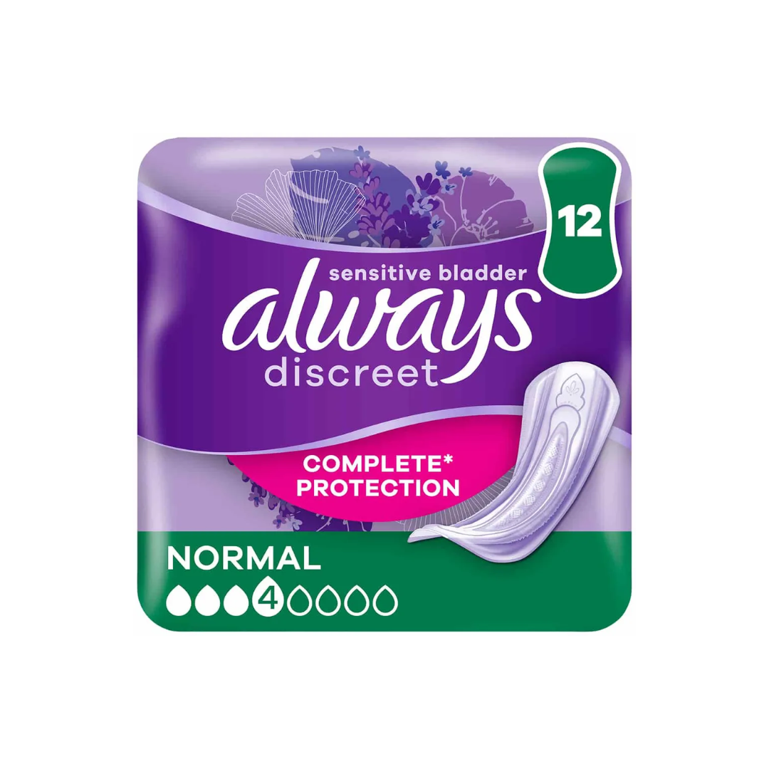 ALWAYS DISCREET PADS NORMAL 12S