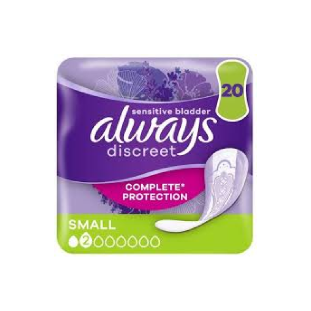 ALWAYS DISCREET PADS SMALL 20S