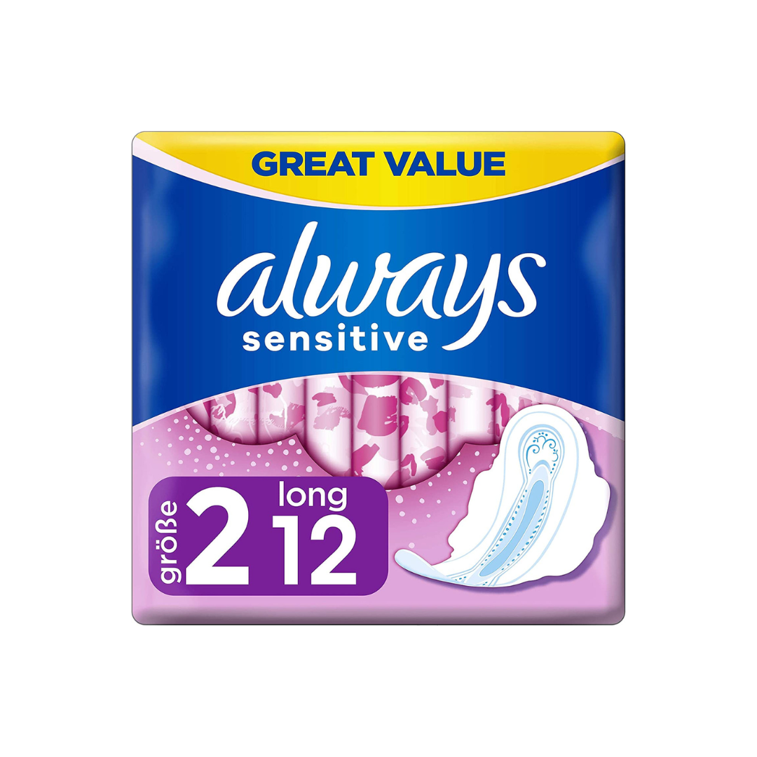 ALWAYS SENSITIVE LONG PLUS 12S