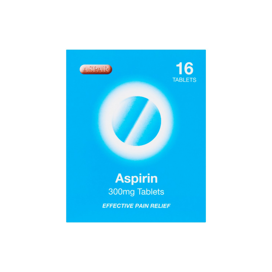ASPAR ASPIRIN TABLET 300MG 16TABS