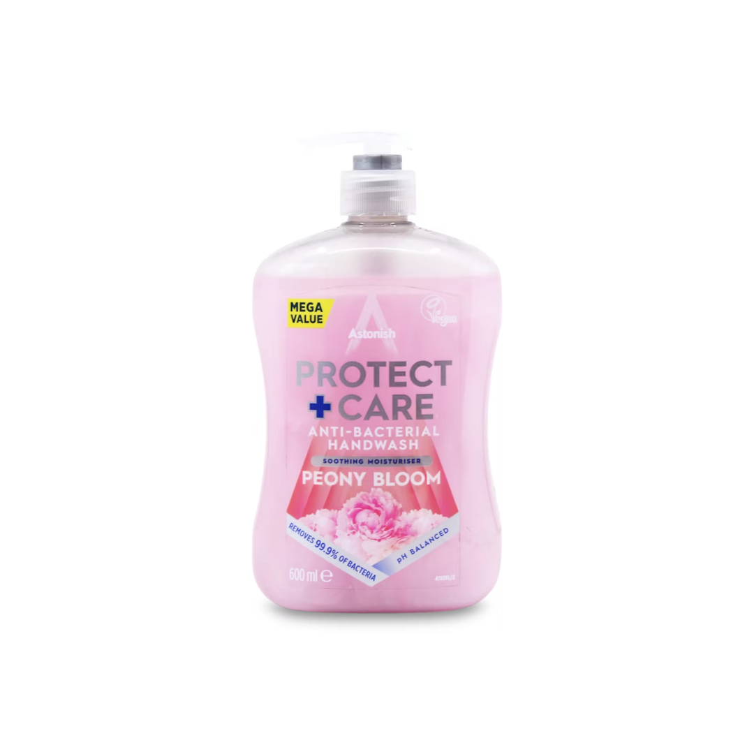 ASTONISH PROTECT&CARE ANTIBAC HW PNY BLM 600ML