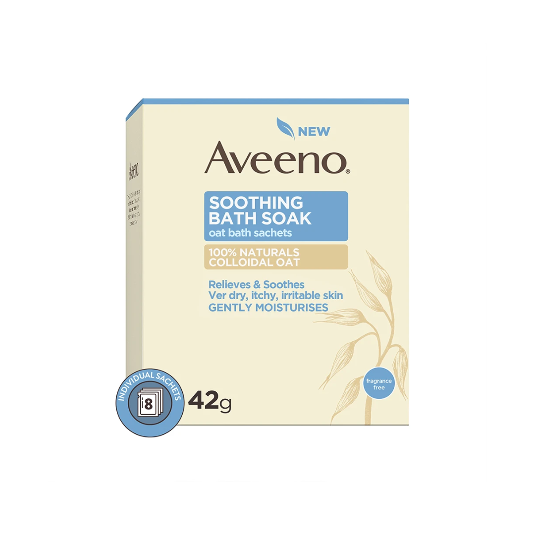 AVEENO SOOTHING BATH SOAK OAT SACHETS 8S