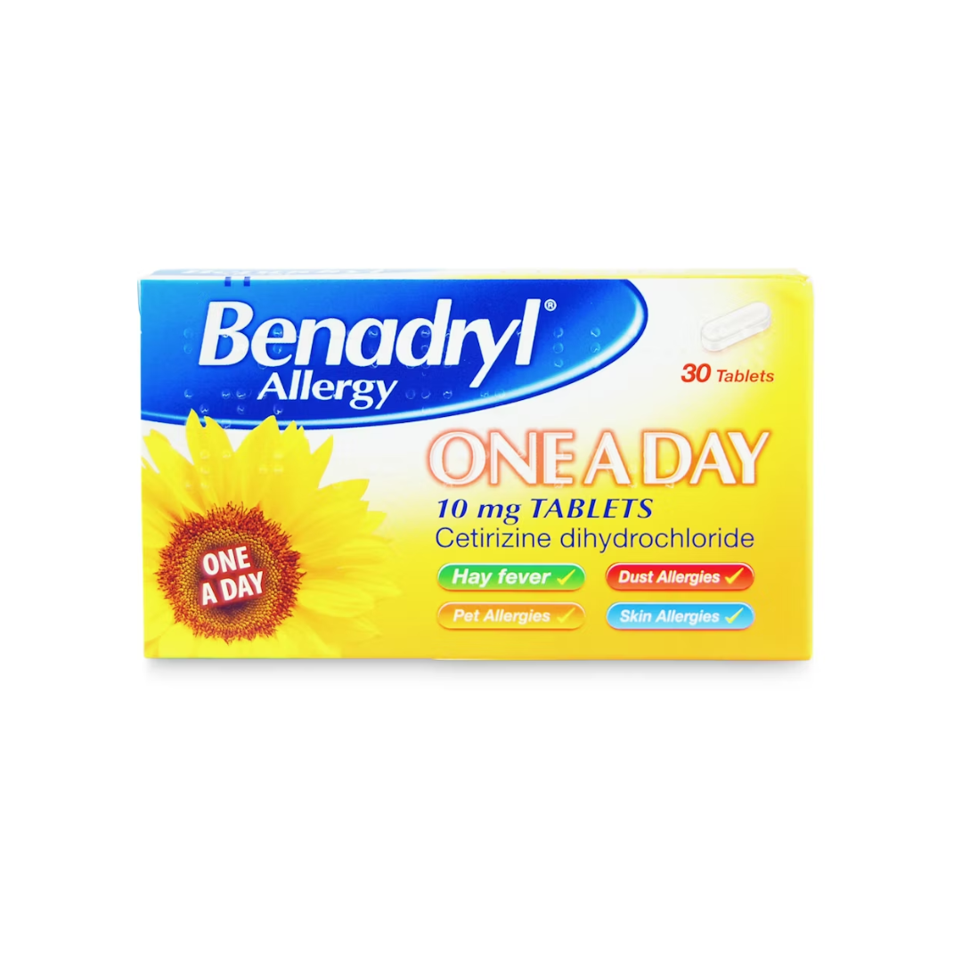 BENADRYL ALLERGY ONE A DAY TABS 30S