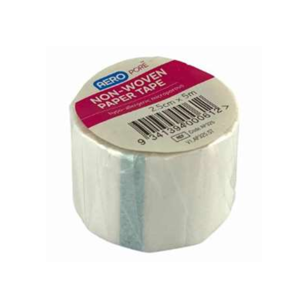 AERO M/PORE PAPER TAPE 2.5CMX5M CDU 1X12