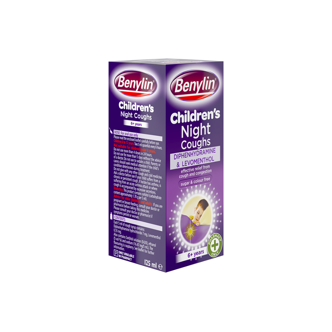 BENYLIN CHILDRENS NIGHT COUGH 125ML