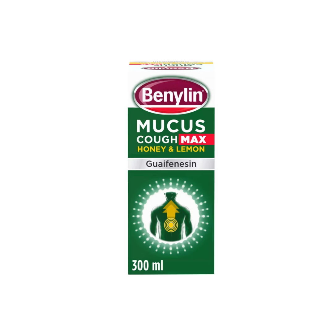 BENYLIN MUCUS COUGH MAX H/EY & L/MON 300ML