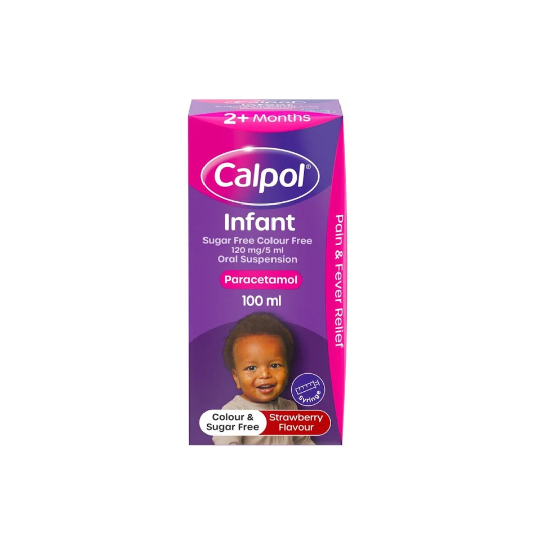 CALPOL INFANT C/F SUGAR FREE SUSPENSION 100ML