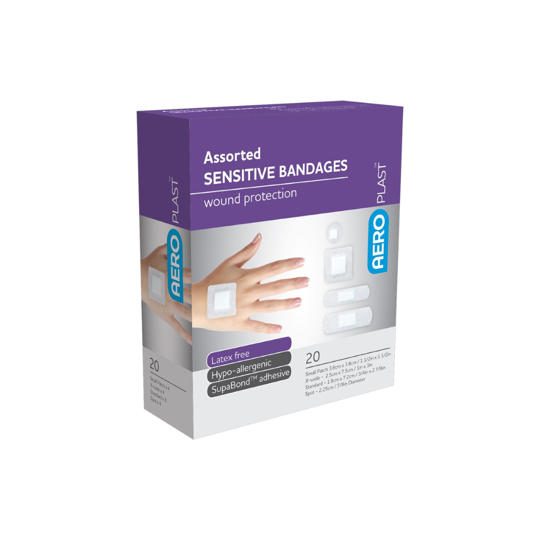 AEROPLAST SENSITIVE ASSORTED PLASTERS (20)