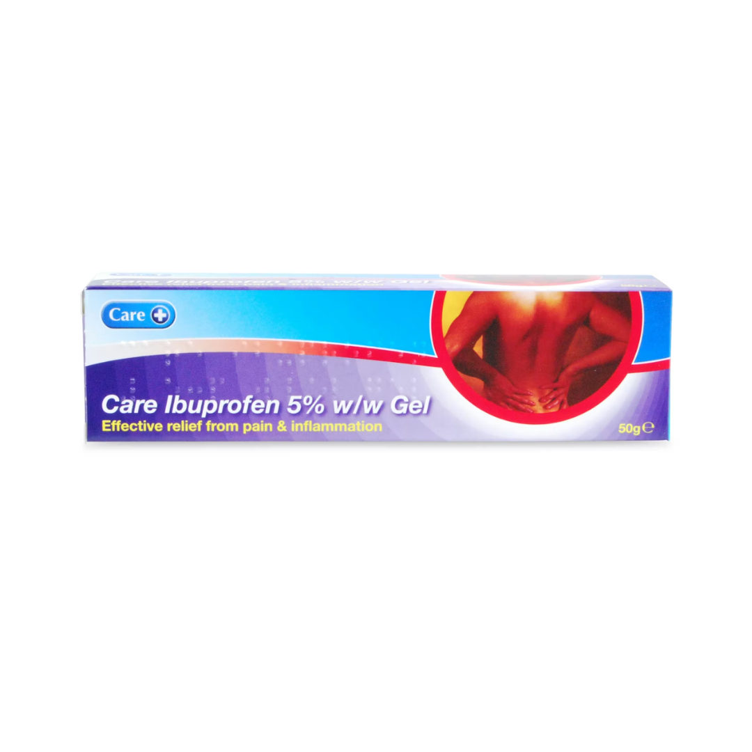 CARE IBUPROFEN GEL 5% 50GM