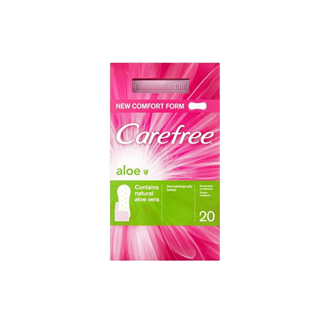 CAREFREE BREATHABLE PANTYLINERS ALOE VERA 20S