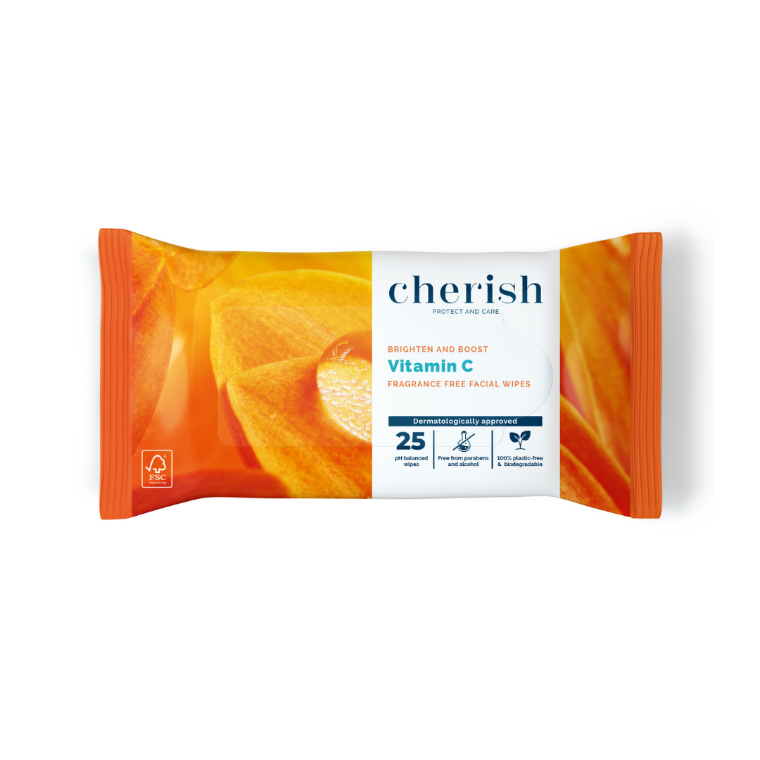 CHERISH WIPES VITAMN C PLASTIC FREE 25S