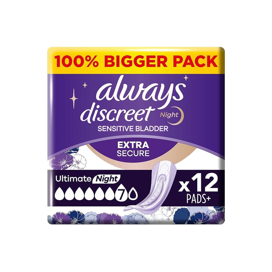ALWAYS DISCREET PAD ULTIMATE NIGHT 12