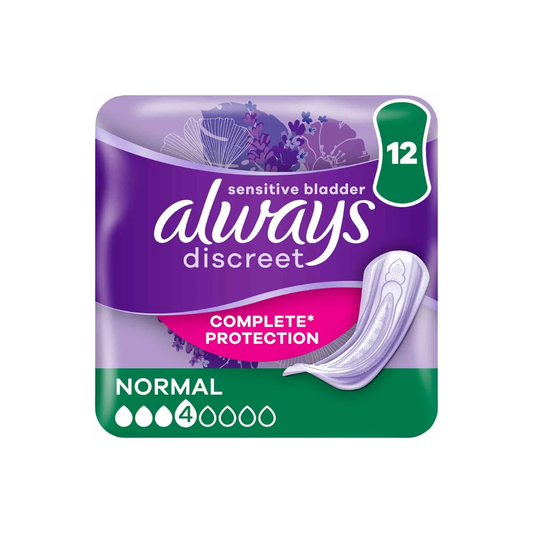 ALWAYS DISCREET PADS NORMAL 12S