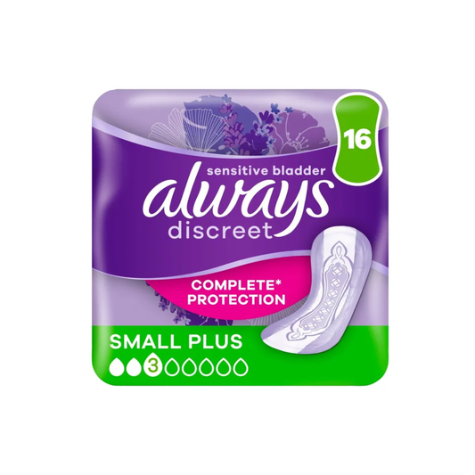 ALWAYS DISCREET PADS SMALL PLUS 16S