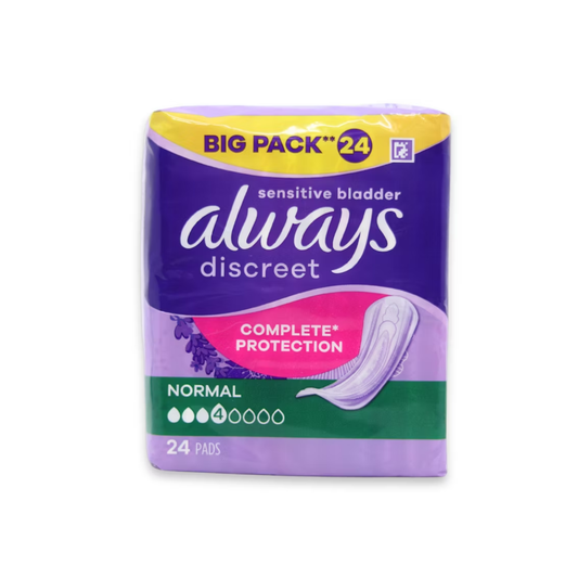 ALWAYS DISCREET VALUE PACK NORAML PADS 24S
