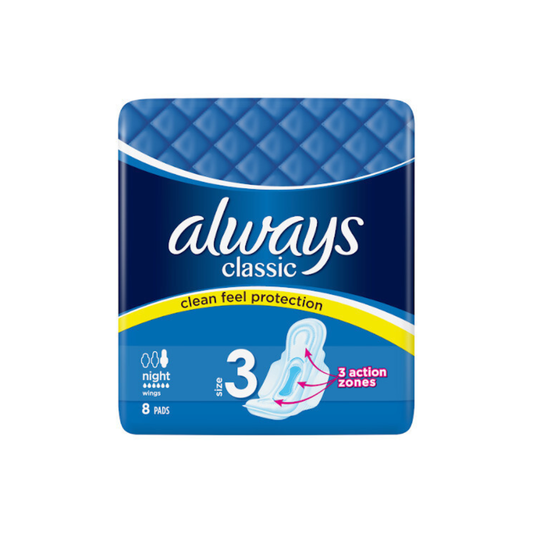 ALWAYS MAXI CLASSIC NIGHT PADS 8S