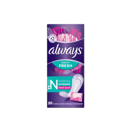 ALWAYS PANTY LINERS FRESH WRAPPED 20S