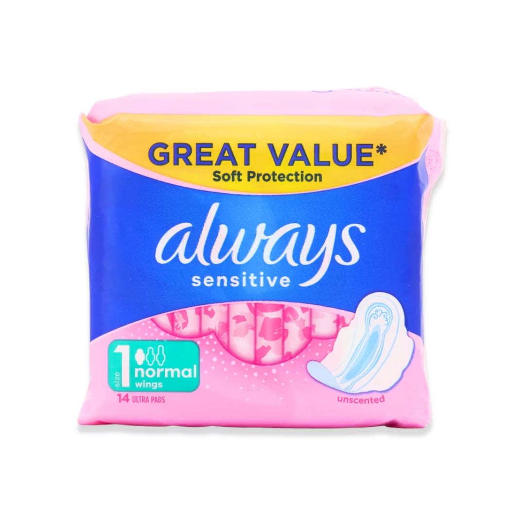ALWAYS SENSITIVE NORMAL PLUS PADS 14S