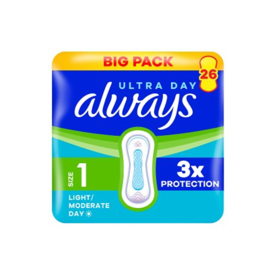 ALWAYS ULTRA DUO NORMAL NON WINGED	26CT