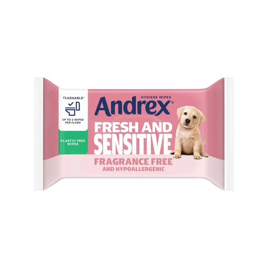 ANDREX FRESH&SENSITIVE WIPES FRAG FREE 30 WIPES