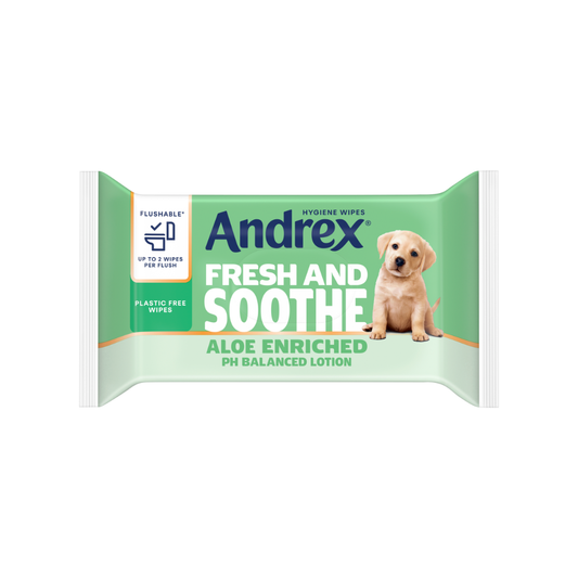 ANDREX FRESH&SOOTHE WIPES ALOE ENRICHED 36 WIPES