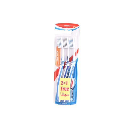 AQUAFRESH T/BRUSH FLEX MEDIUM 3 PK