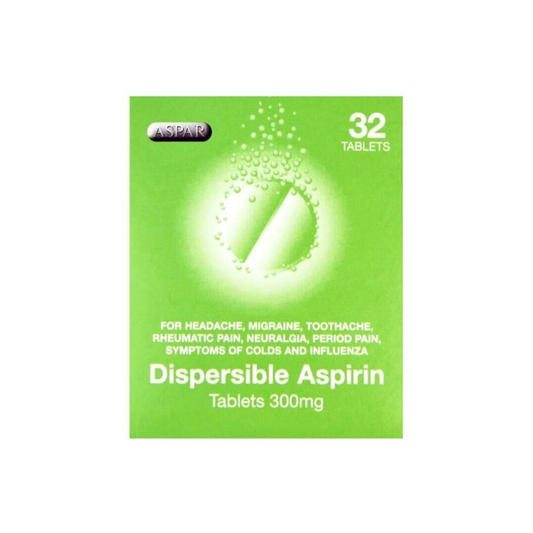 ASPAR ASPIRIN DISPERSIBLE 300MG 32