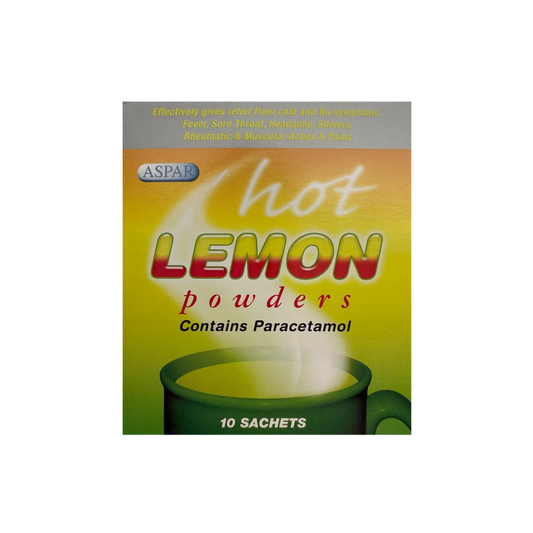 ASPAR HOT LEMON POWDERS SACHETS 10S