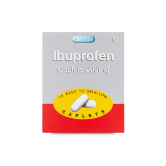 ASPAR IBUPROFEN 200MG CAPLETS 16S