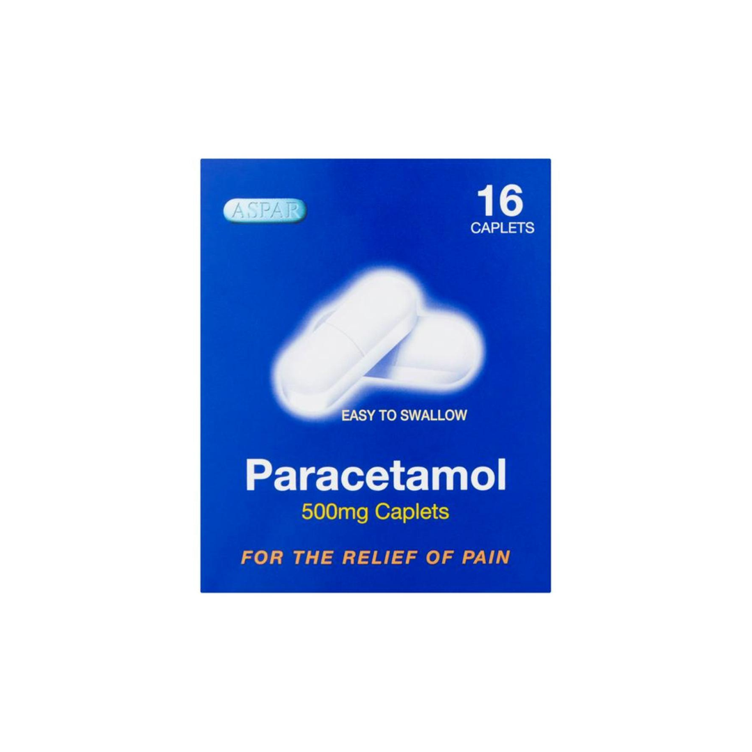 ASPAR PARACETAMOL 500MG CAPLETS 16S