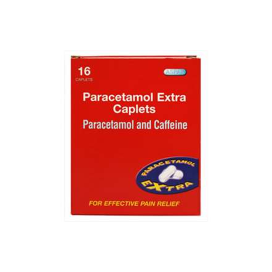 ASPAR PARACETAMOL+CAFNE XTRA CAPLETS 16S