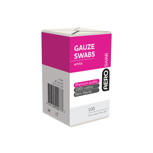 AERO 8PLY GAUZE SWAB 5 X5CM CDU 1X100
