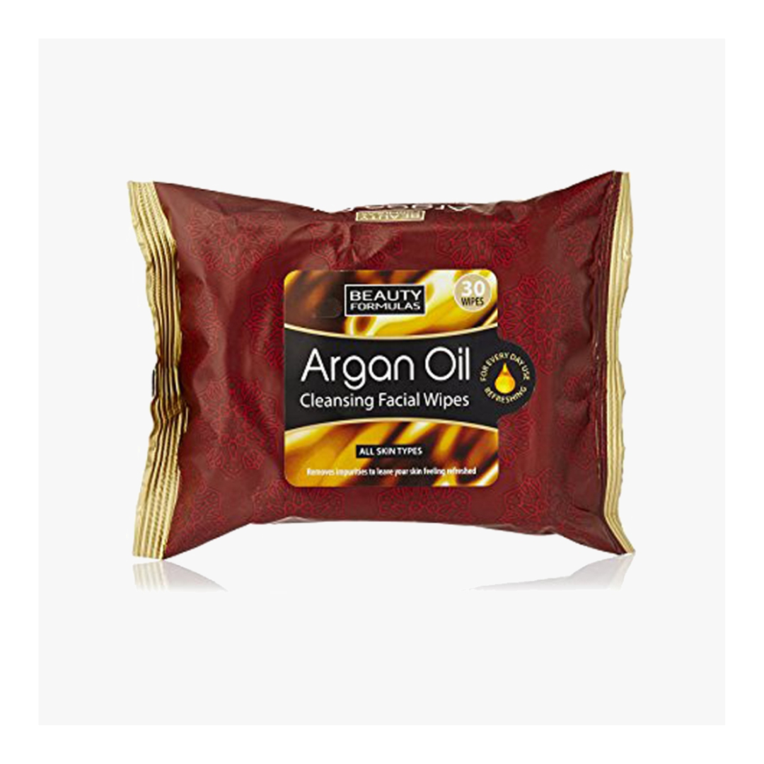 BEAUTY FORMULAS FACIAL WIPES ARGAN OIL 25S
