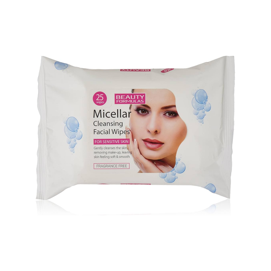 BEAUTY FORMULAS FACIAL WIPES MICELLAR 25S