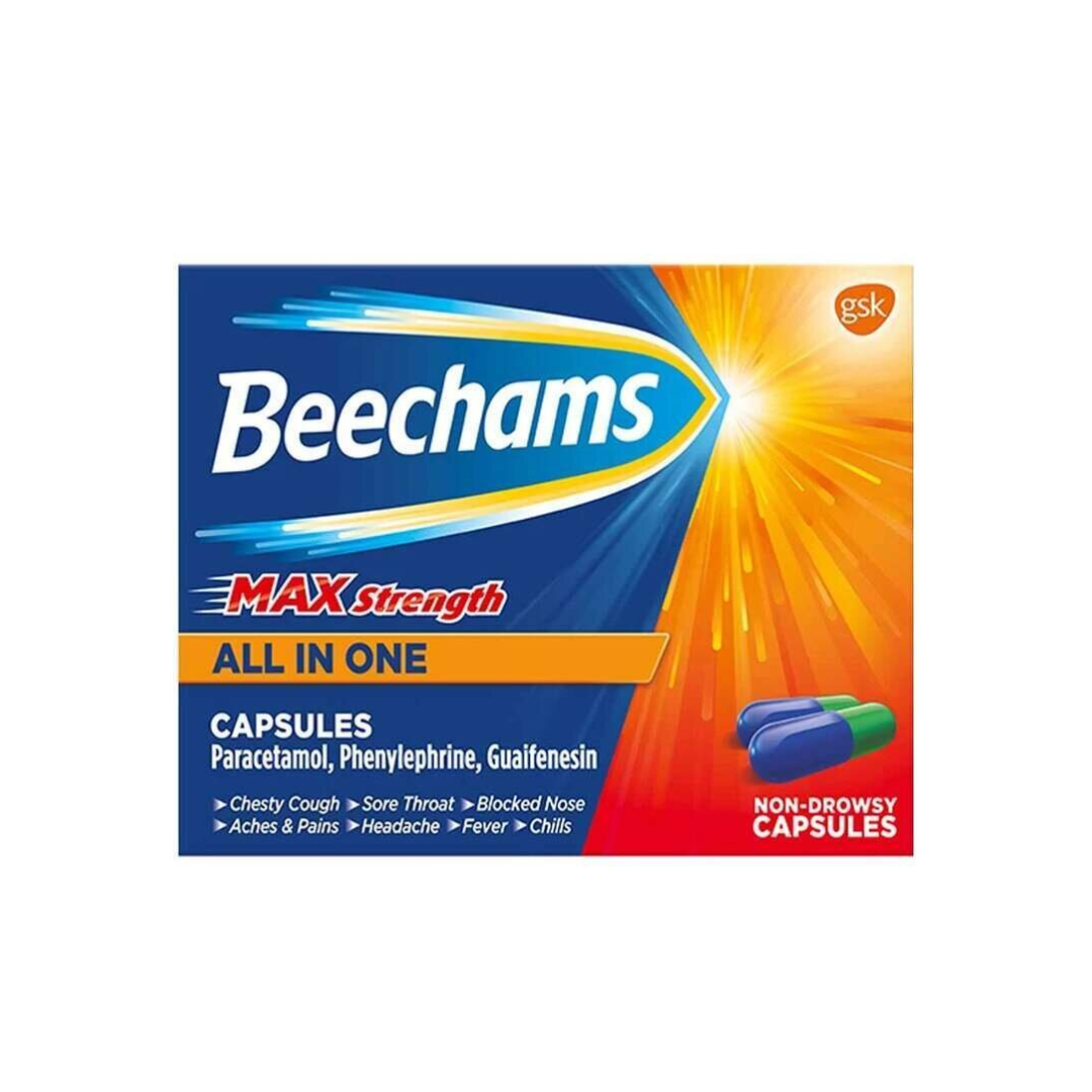 BEECHAMS MAX STRENGTH ALL IN ONE CAPSULE 16S