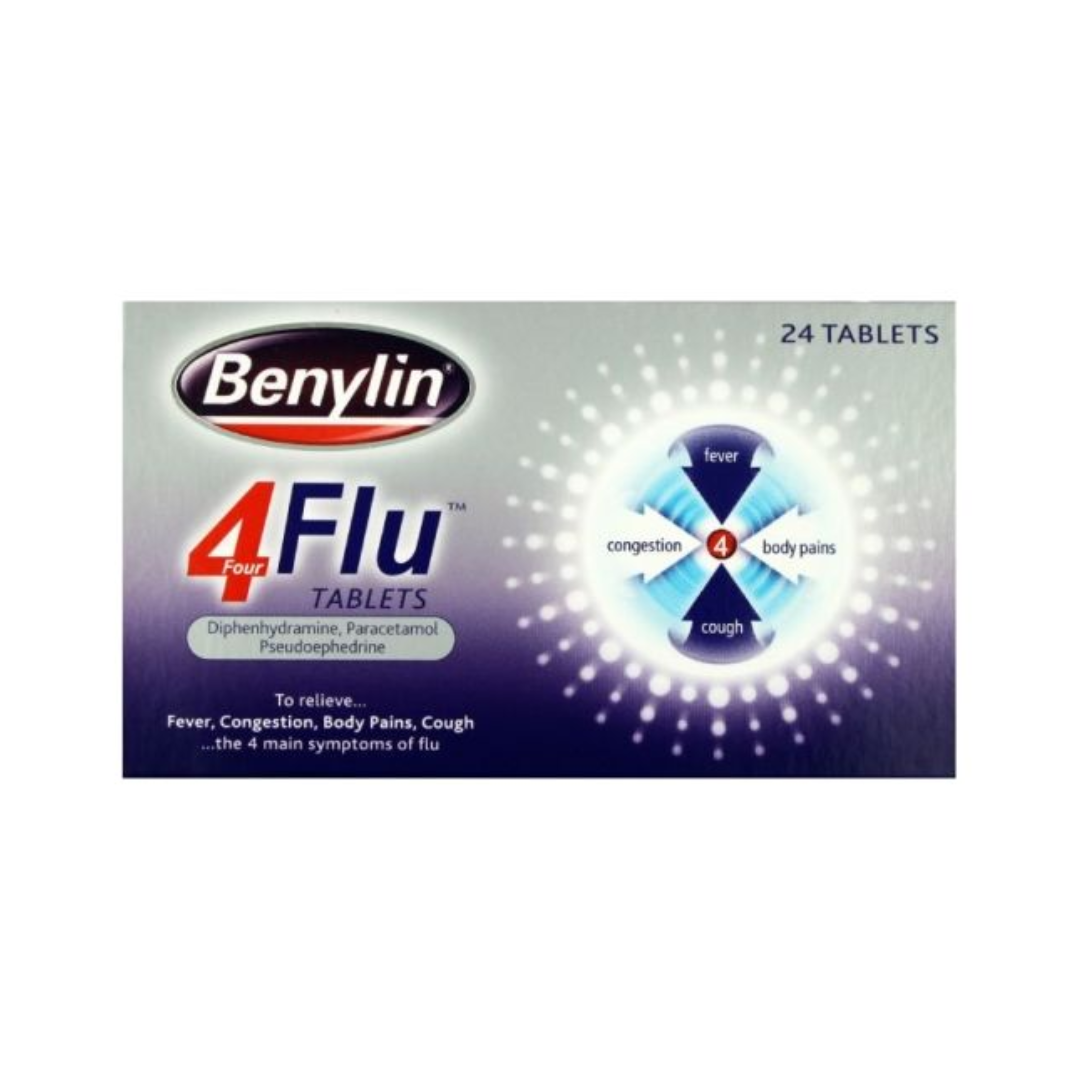 BENYLIN 4 FLU TABLETS 24S