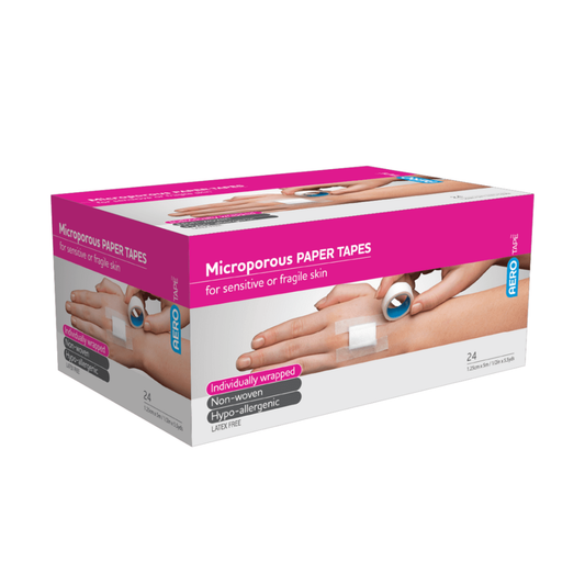 AERO MICROPOROUS TAPE 1.25CMX5M CDU 1X24