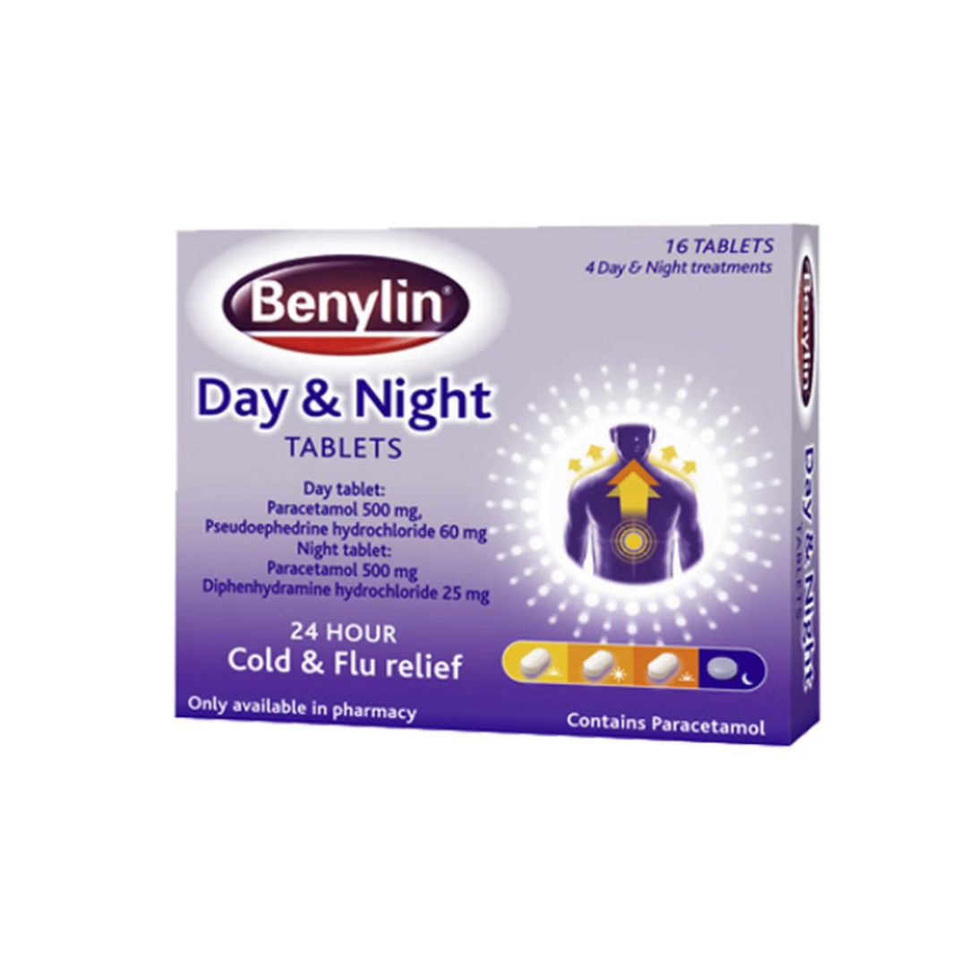 BENYLIN DAY & NIGHT TAB 16S