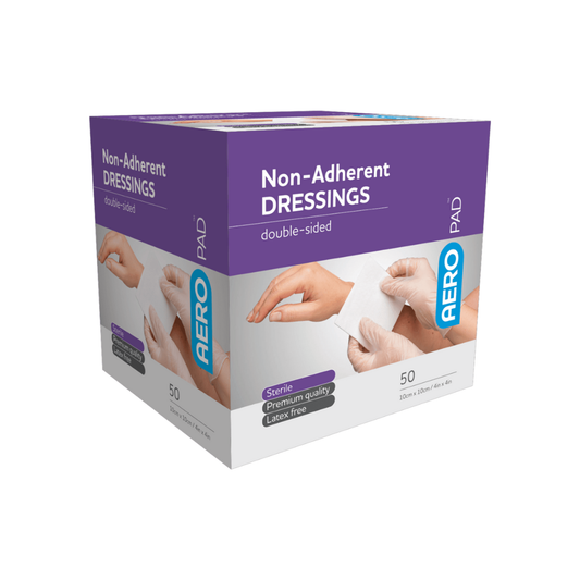 AERO NON ADHERENT DRESSING PAD 10X10CM