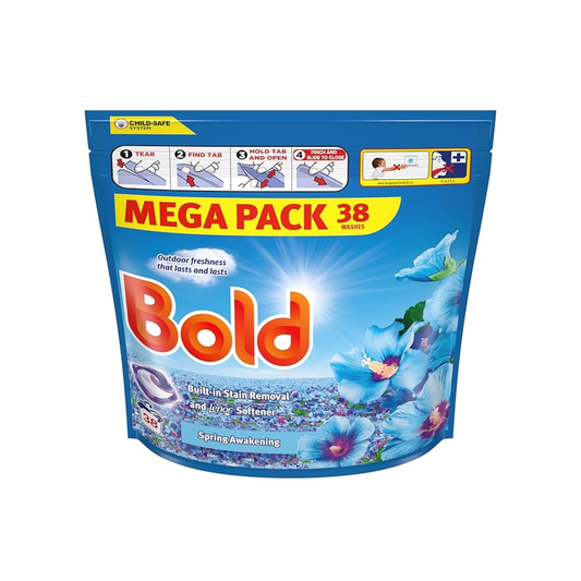 BOLD 2 IN 1 LAUNDRY DETERGENT LIQUID POD 38CT