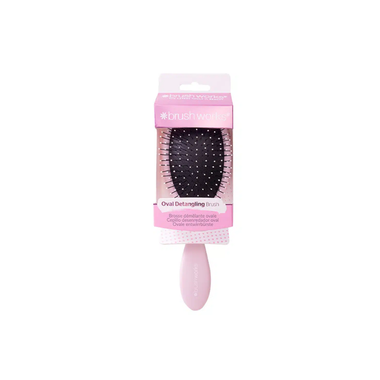 BRUSHWORKS PROF OVAL DETANGLING-PINK 1S