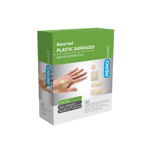 AEROPLAST ASSORTED WASHPROOF PLASTERS (40)