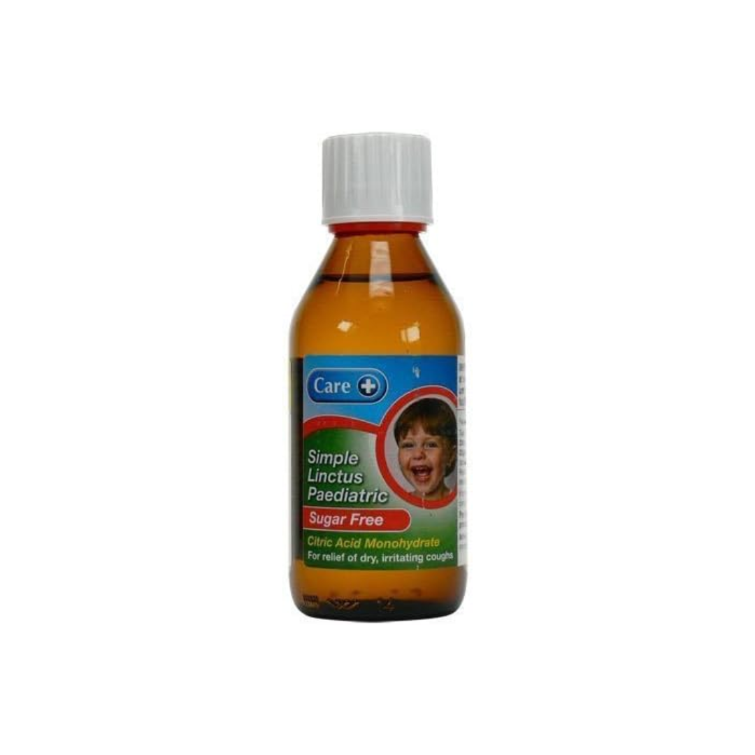 CARE SIMPLE LINCTUS PAED SUGAR FREE 200ML