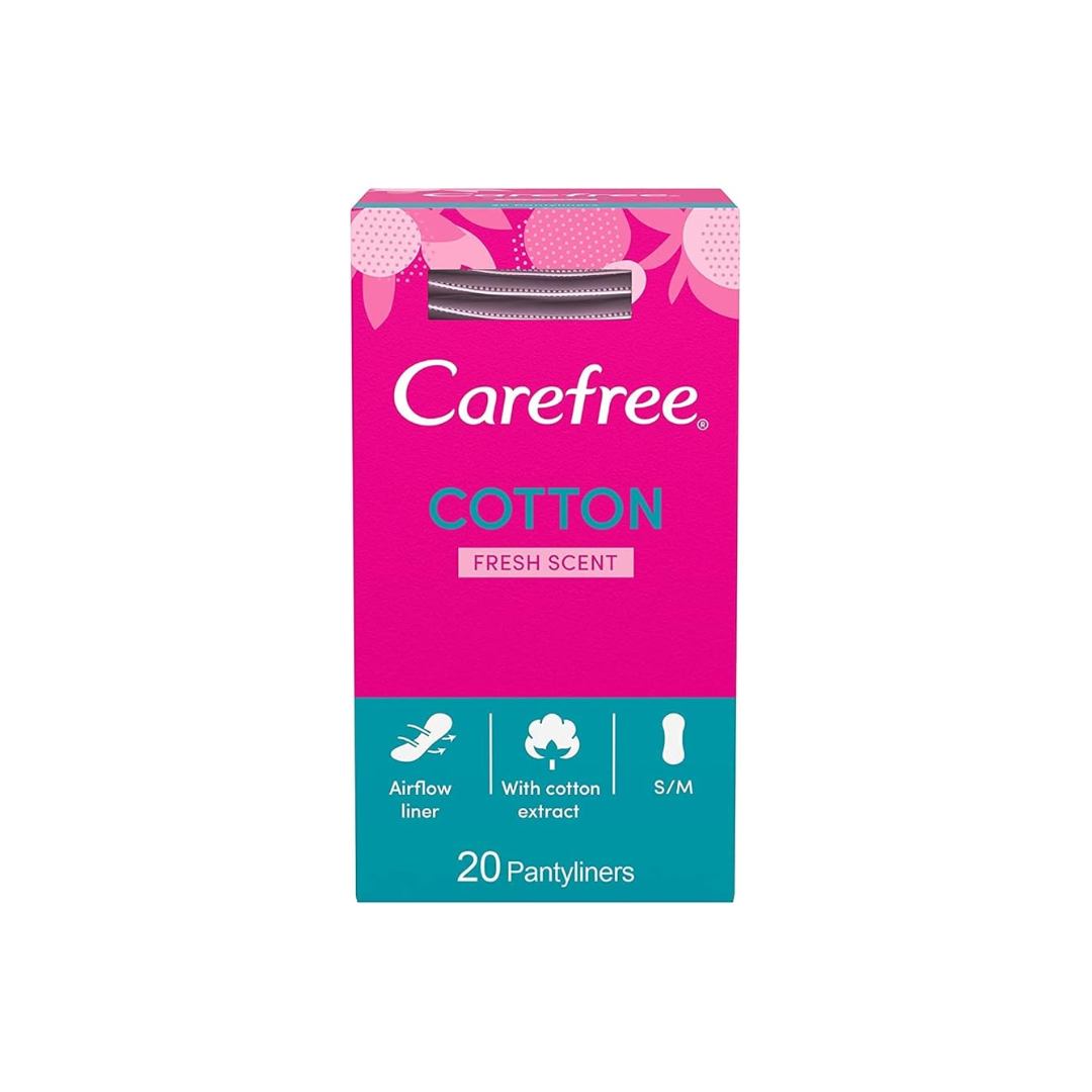 CAREFREE BREATHABLE P/LINERS SCENT FRESH	20S