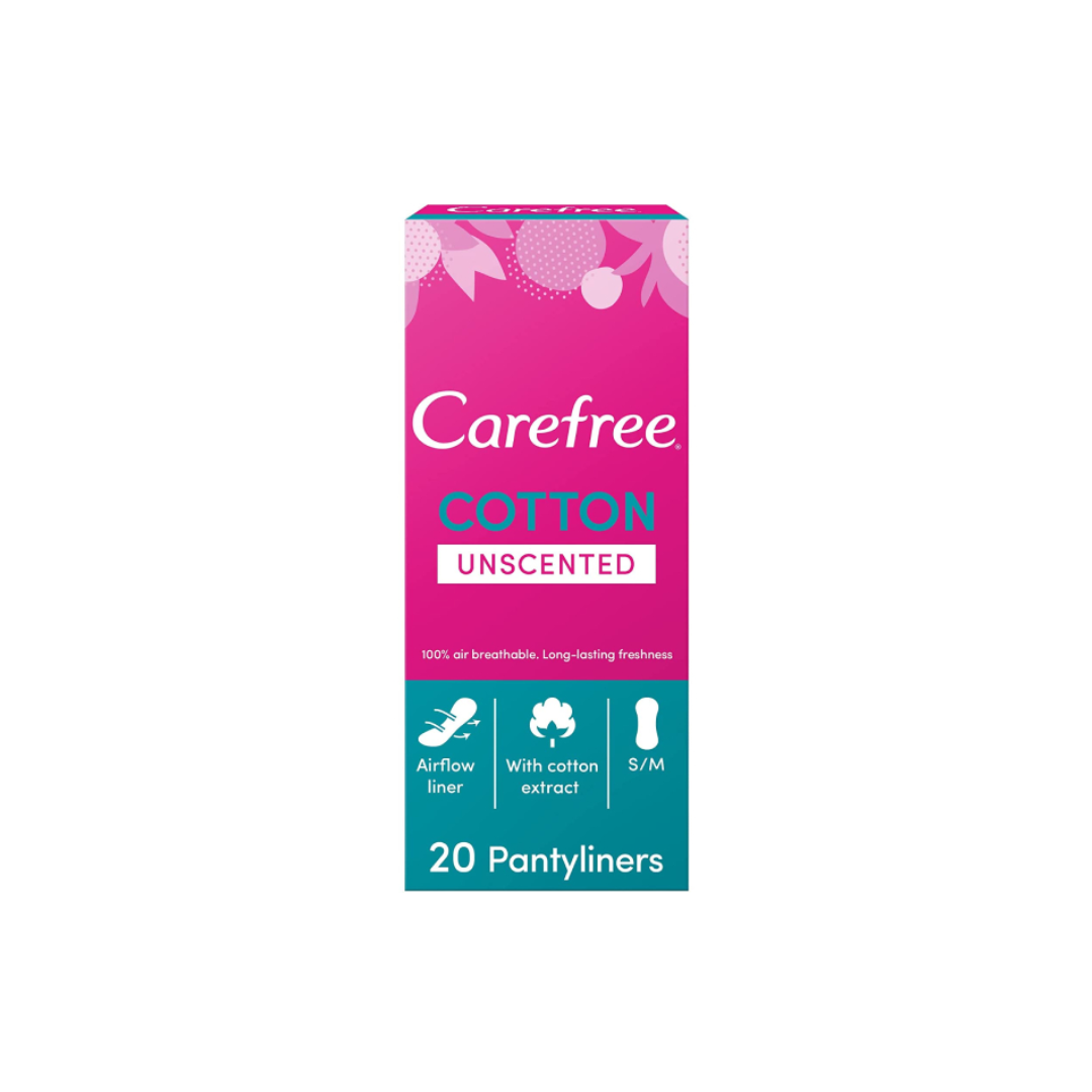 CAREFREE BREATHABLE P/LINERS UNSCENTED 20S