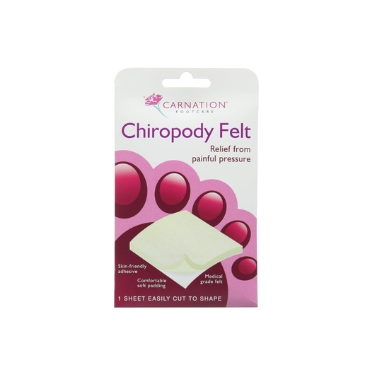 CARNATION CHIROPODY FELT ADHESIVE 5MM 1S