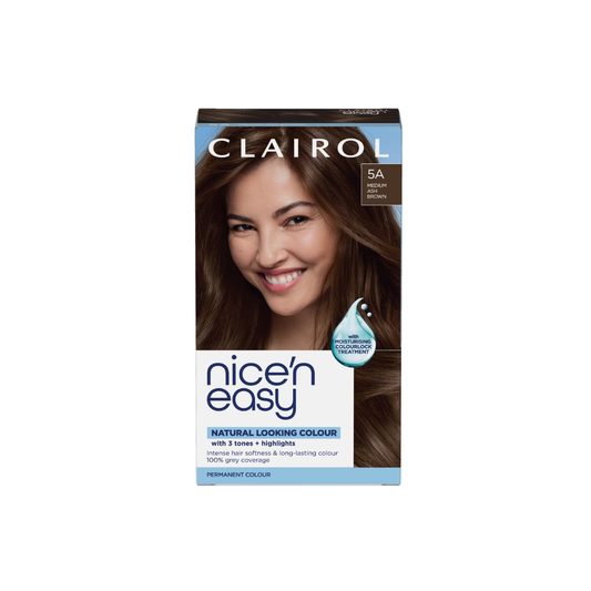 CLAIROL NICE N EASY 5A MED ASH BROWN 1S