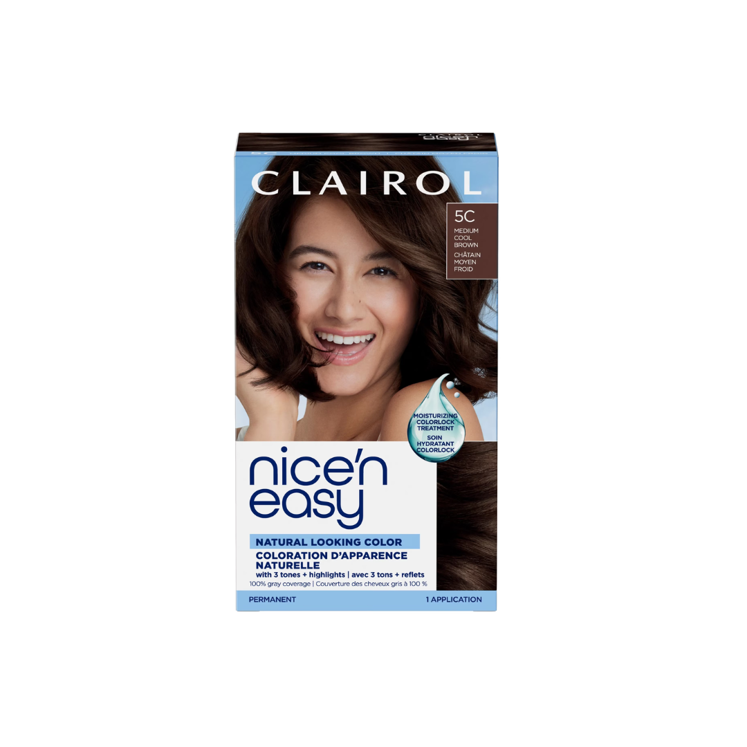CLAIROL NICE N EASY 5C MED COOL BROWN 1S