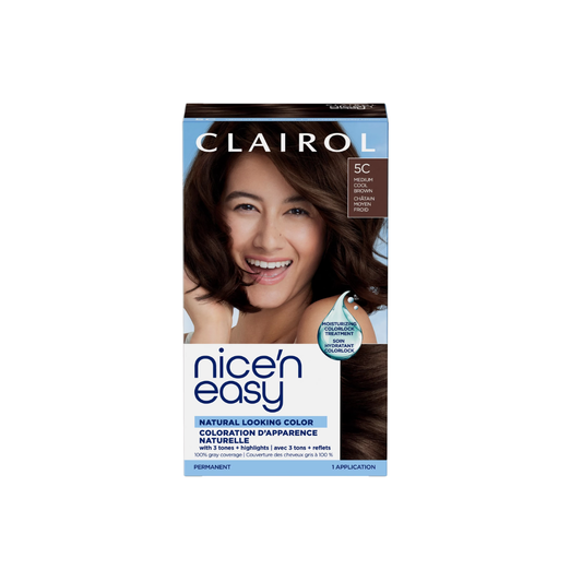 CLAIROL NICE N EASY 5C MED COOL BROWN 1S