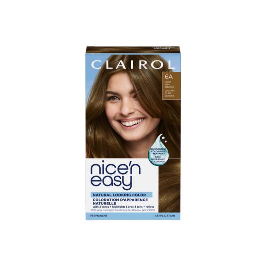 CLAIROL NICE N EASY 6A LIGHT ASH BROWN 1S